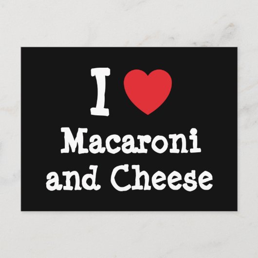 Macaroni en kaas briefkaart (Voorkant)