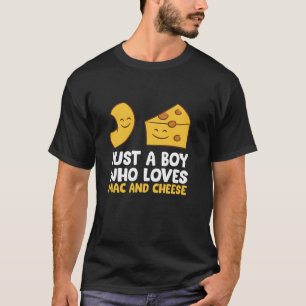 Macaroni en kaas gewoon een jongen die van Mac en T-shirt