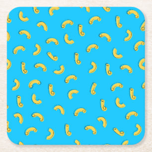 Macaroni en Kaas Illustratie Kartonnen Onderzetters
