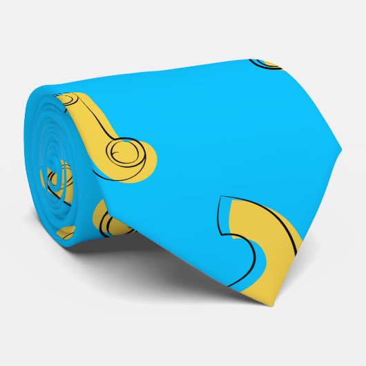 Macaroni en kaas illustratie stropdas (Opgerold)