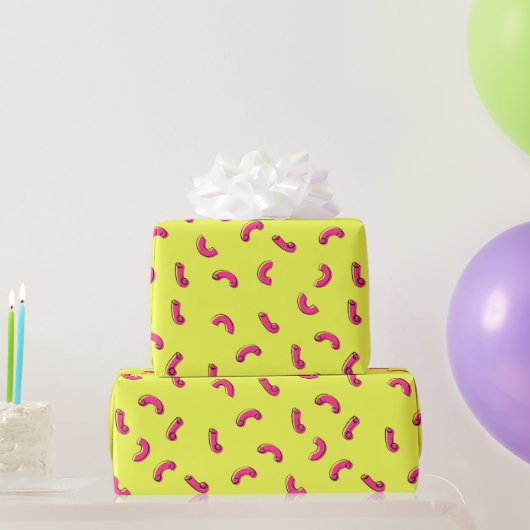 Macaroni en kaas inpakpapier (Feestgeschenken)