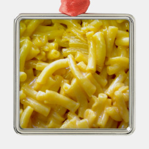 Macaroni en kaas metalen ornament
