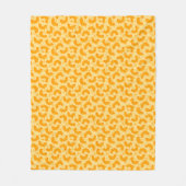 Macaroni en Kaas Patroon Fleece Deken (Voorkant)