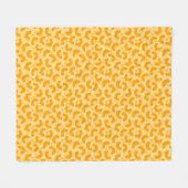 Macaroni en Kaas Patroon Fleece Deken (Voorkant (Horizontaal))