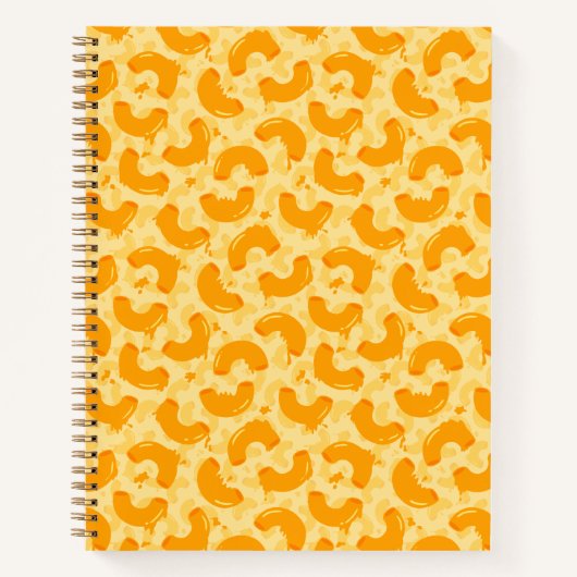 Macaroni en Kaas Patroon Notitieboek (Voorkant)