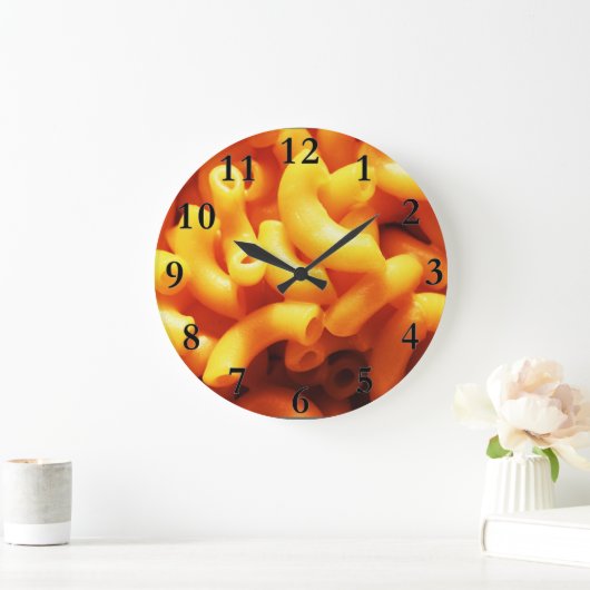 Macaroni en Kaas-ronde wandklok (Huis)
