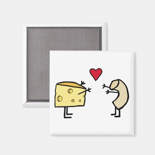 Macaroni en Kaasmagneet Magneet (Voorkant / Achterkant)