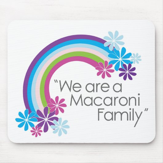 Macaroni Family Mousepad Muismat (Voorkant)
