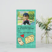 Macaroni houdt van Schattigee Kinder Valentijn Feestdagenkaart (Staand voorkant)