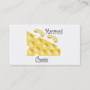 Macaroni Kaas Chef Visitekaartje