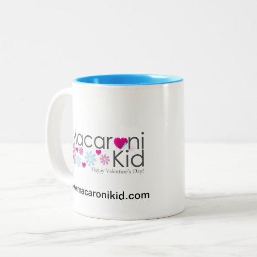 Macaroni Kind Valentijnsdag Mok (Voorkant links)