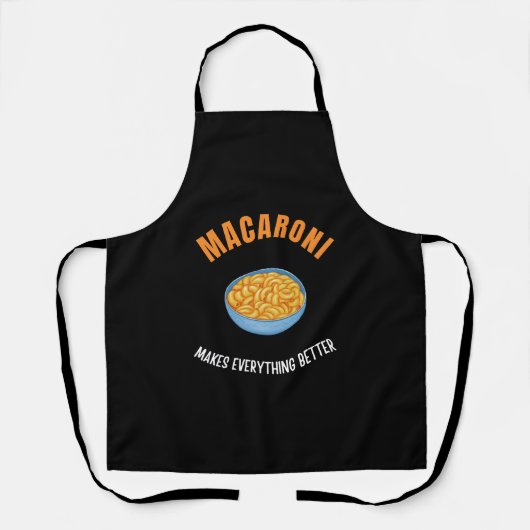 Macaroni maakt alles beter schort (Voorkant)
