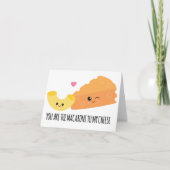 Macaroni op mijn Valentijnsdag Feestdagen Kaart (Voorkant)