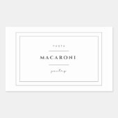 Macaroni Pasta Label Stickers (Voorkant)