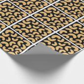 Macaroni pasta patroon cadeaupapier (Hoek)