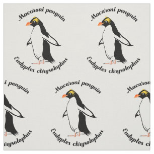 Macaroni Penguin Stof