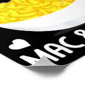 Macaronie & Kaas Grappig Meisje Dat Van Mac &a Poster (Hoek)