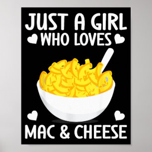 Macaronie & Kaas Grappig Meisje Dat Van Mac &a Poster