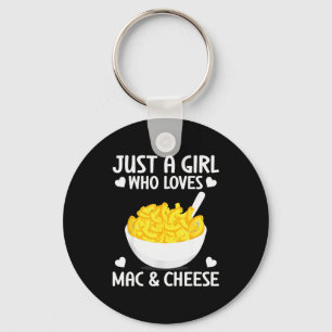Macaronie & Kaas Grappig Meisje Dat Van Mac & Kaas Sleutelhanger