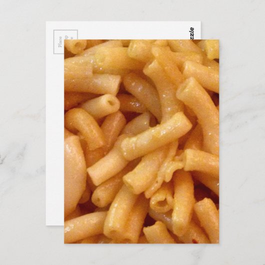 Macaroni's en kaas briefkaart (Voorkant / Achterkant)