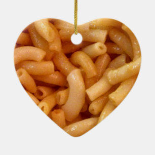 Macaroni's en kaas keramisch ornament