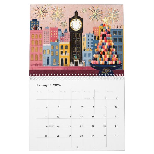Macaronkalender Kalender (Jan 2026)