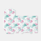 Macaronkoekjessnoepjes betegeld bedankdoosjes (Uitgevouwen)