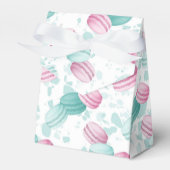 Macaronkoekjessnoepjes betegeld bedankdoosjes (Voorkant Zijde)