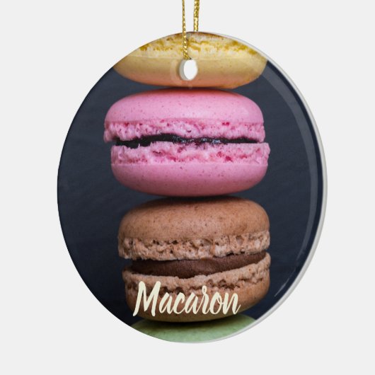 Macaronpasteien voor bagagelabel met tatoeages voo keramisch ornament (Links)