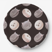 Macaronpatroon Papieren Bordje (Voorkant)