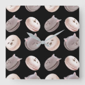 Macaronpatroon Vierkante Klok (Voorkant)