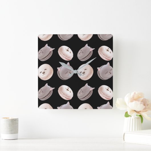 Macaronpatroon Vierkante Klok (Huis)