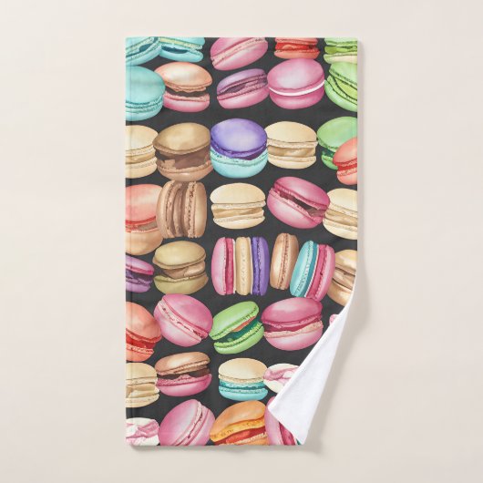 Macaronpatroonpatroon voor de Waterverf van Trendy Handdoek (Handdoek)