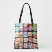 Macaronpatroonpatroon voor de Waterverf van Trendy Tote Bag (Voorkant)