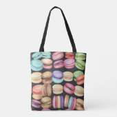 Macaronpatroonpatroon voor de Waterverf van Trendy Tote Bag (Achterkant)