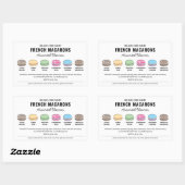 Macarons Assorted Flavours Label met aangepaste kl (Vel)