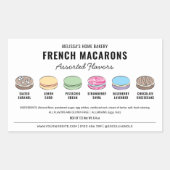 Macarons Assorted Flavours Label met aangepaste kl (Voorkant)