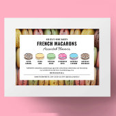Macarons Assorted Flavours Label met aangepaste kl