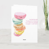 Macarons Birthday Card Kaart (Achterkant)