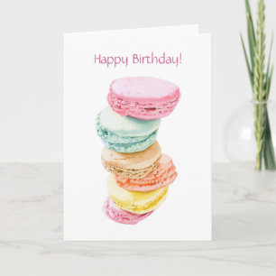 Macarons Birthday Card Kaart