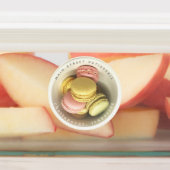 Macarons Bowl Foto Food Business Patisserie Labels (Aangebracht)