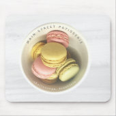 Macarons Bowl Waterverf Food Business Muismat (Voorkant)