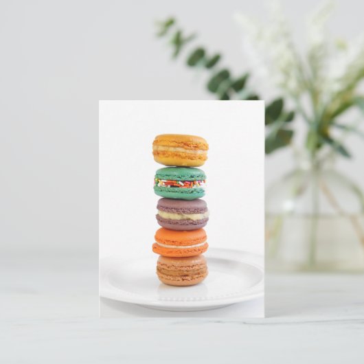Macarons Briefkaart (Staand voorkant)
