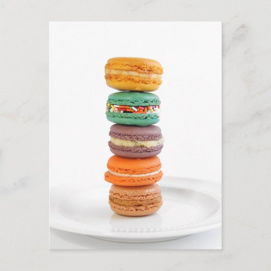 Macarons Briefkaart (Voorkant)