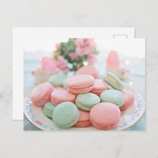 Macarons Briefkaart (Voorkant / Achterkant)