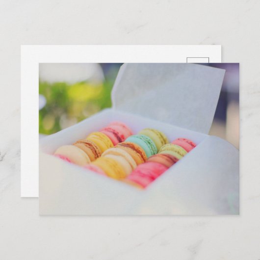 Macarons Briefkaart (Voorkant / Achterkant)