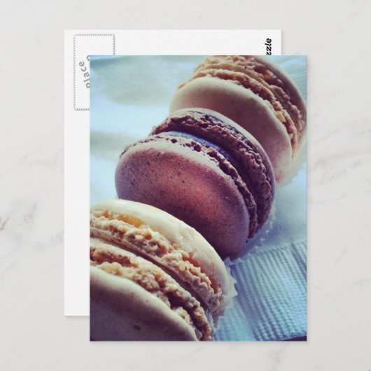 Macarons Briefkaart (Voorkant / Achterkant)