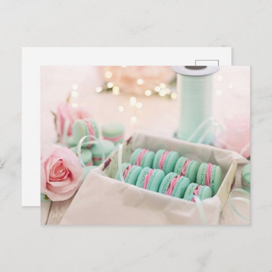 Macarons Briefkaart (Voorkant / Achterkant)