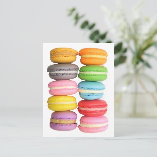Macarons Briefkaart (Staand voorkant)
