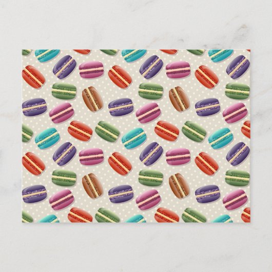 macarons-briefkaart briefkaart (Voorkant)